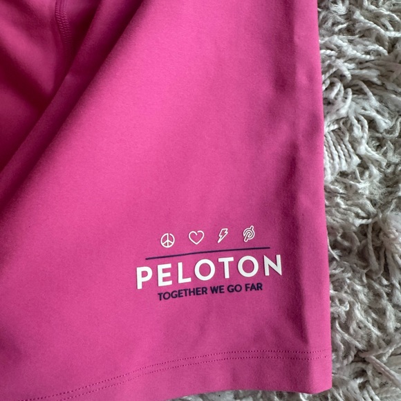 Peloton Cross-Front Pink Bike Shorts - Picture 3 of 4